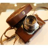 Voigtlander Color-Skopar camera in leather case 1:35/50