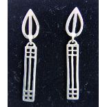 Rennie Mackintosh silver earrings