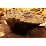 French style cast iron coal scuttle.