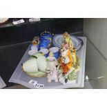 Tray of ceramics including Carlton Ware