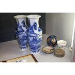 Pair of Oriental style vases,