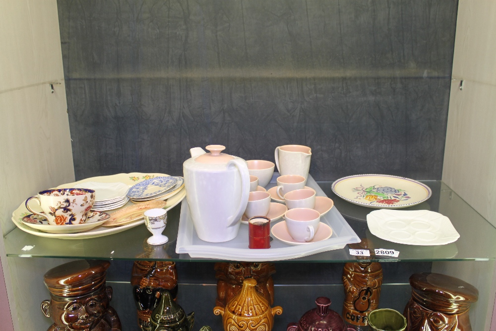 Quantity of mixed china including Poole tea service,