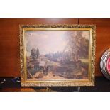 Gilt framed John Constable print