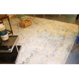 Large Chinese patterned woollen rug,