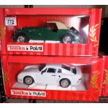 Three Tonka model cars in boxes, Morgan,