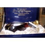 Boxed bottle of Grand Armagnac Janneau in hand made crystal decanter