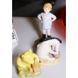 Three pieces of Royal Doulton, Christopher Robin,