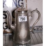 Early GWR dining car silverplated coffee pot