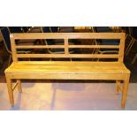 Austrian pine antique garden conversation bench seat L: 140 cm