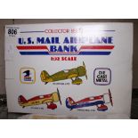 1/32 scale US Mail airplane bank in original box