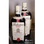 Two bottles of Ballantines blended Scotch whisky 70cl 40%vol,