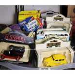 Tray of 26 boxed and loose diecast cars and trucks including Corgi and Matchbox