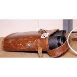 Leather cased Britannia field binoculars