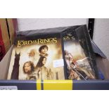 Star Wars bubble packed figures and Lord of the Rings Twin Towers DVD with stamps