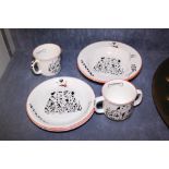 Two 101 Dalmation breakfast sets