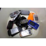 Variety of mixed mobile phones