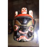 Carved wood ethnic mask