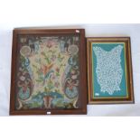 Two needlework samplers. Est. £5 - £10.