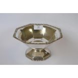 An attractive German 800 standard fruit bowl of hammered effect. Approx. 550 grams. Est. £140 - £