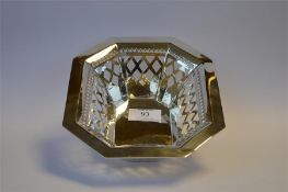 An attractive pierced fruit dish with engraved decoration. Sheffield 1912. By JR. Approx. 335 grams.