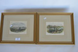 A pair of Exeter prints in gilt frames. Est. £15 - £20.