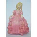 A Royal Doulton figure of Rose with pink dress. Est. £20 - £30.