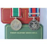 Cased WRVS Long service medal and Cased Normandy commemorative medal (numbered). Est. £20 - £30.