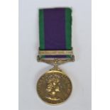 Single Campaign Service Medal 1962 clasp Northern Ireland (24343814 Gunner J Mohamad RA). Est. £40 -