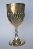 A large half fluted goblet. London 1894. By WB&S. Approx 395 grams. Est. £90 - £100.
