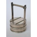 Another similar in the form of a barrel in stand. Approx. 30 grams. Est. £30 - £40.