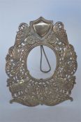A good quality Indian silver photo frame decorated with elephants, scrolls and flowers. Est. £