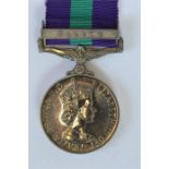 Single General Service Medal 1918 clasp Malaya (22286384 Private JP Cheers REME). Est. £50 - £60.