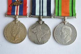 1939-45 war medal, Defence medal, 1939-45 Indian war medal. Est. £20 - £30.