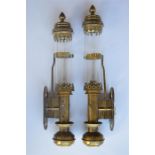 A good pair of brass ship lights. Est. £40 - £50.