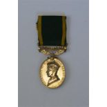Single George VI Territorial Efficiency Medal (7600968 Warrant Officer class 2, B Brook, REME). Est.