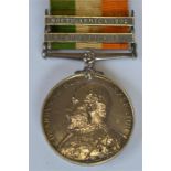 Single Kings South Africa medal with two clasps “South Africa 01 and 02” (5059 Private J Hopkins