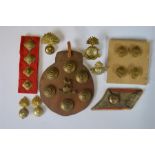 Good grenade badges together with attractive First Royal Devon Yeomanry buttons etc. Est. £30 - £