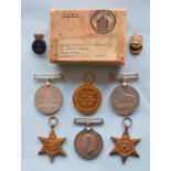 A pair of 1914 to 1918 war medals to a 159269 SPR.FG.HARROWELL. R.E together with an Atlantic Star