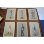 A group of 17 framed and glazed spy prints. Est. £150 - £200.