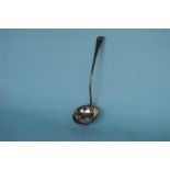 A Georgian OE sauce ladle with crested terminal. London 1799. By RC. Approx. 210 grams. Est. £