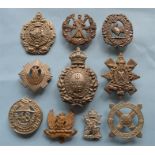 10 pieces to include: 8th Scottish Volunteer Battalion, Ayrshire Yeomanry (marked JR Gaunt), 5th