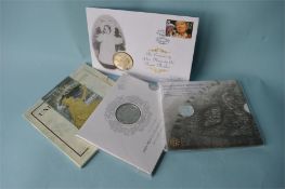 A 1996 uncirculated coin collection set together with a Prince George of Cambridge ¼ oz silver