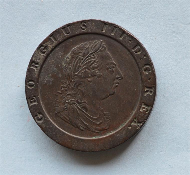 A Britannia 1797 coin. - Image 2 of 2