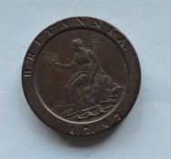 A Britannia 1797 coin.