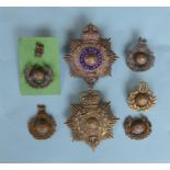 7 pieces to include: Royal Marine Band, Royal Marine Officers and large Royal marine badge with blue