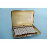 A good quality engine turned cigarette case. Birmingham. By T&S. Approx. 220 grams. Est. £40 - £50.