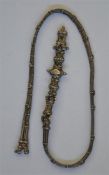 An Eastern silver belt of rope twist design. Approx. 250 grams. Est. £80 - £100.