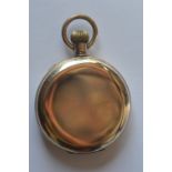 A gent's full Hunter pocket watch with white enamel dial. Est. £30 - £40.