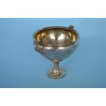 A heavy stylish two-handled trophy cup with gilt interior. Chester 1910. By GM&RH. Approx. 329