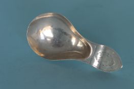 A caddy spoon with a bright cut handle. Sheffield 1802. By MS&Co. Est. £70 - £80